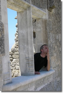 Eric Ancey au château de Lacoste du marquis de Sade